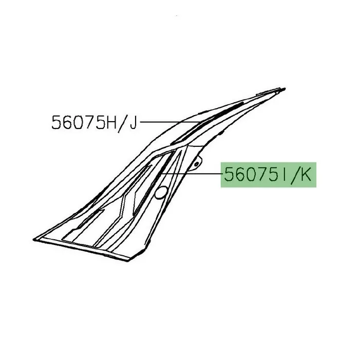 Autocollant inférieur flanc de coque arrière Z125 (2019-2022) | Moto Shop 35