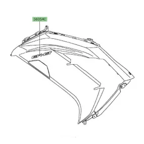 Autocollant "Er-6f" flanc de carénage Er-6f (2012-2016) | Moto Shop 35