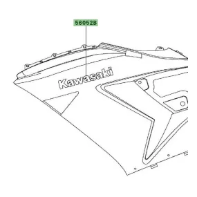 Autocollant "Kawasaki" flanc de carénage ZZR 1400 (2006-2010) | Moto Shop 35