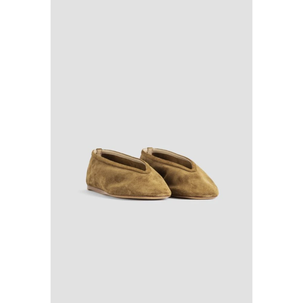 Ballerine Luna Slipper en Daim Marron