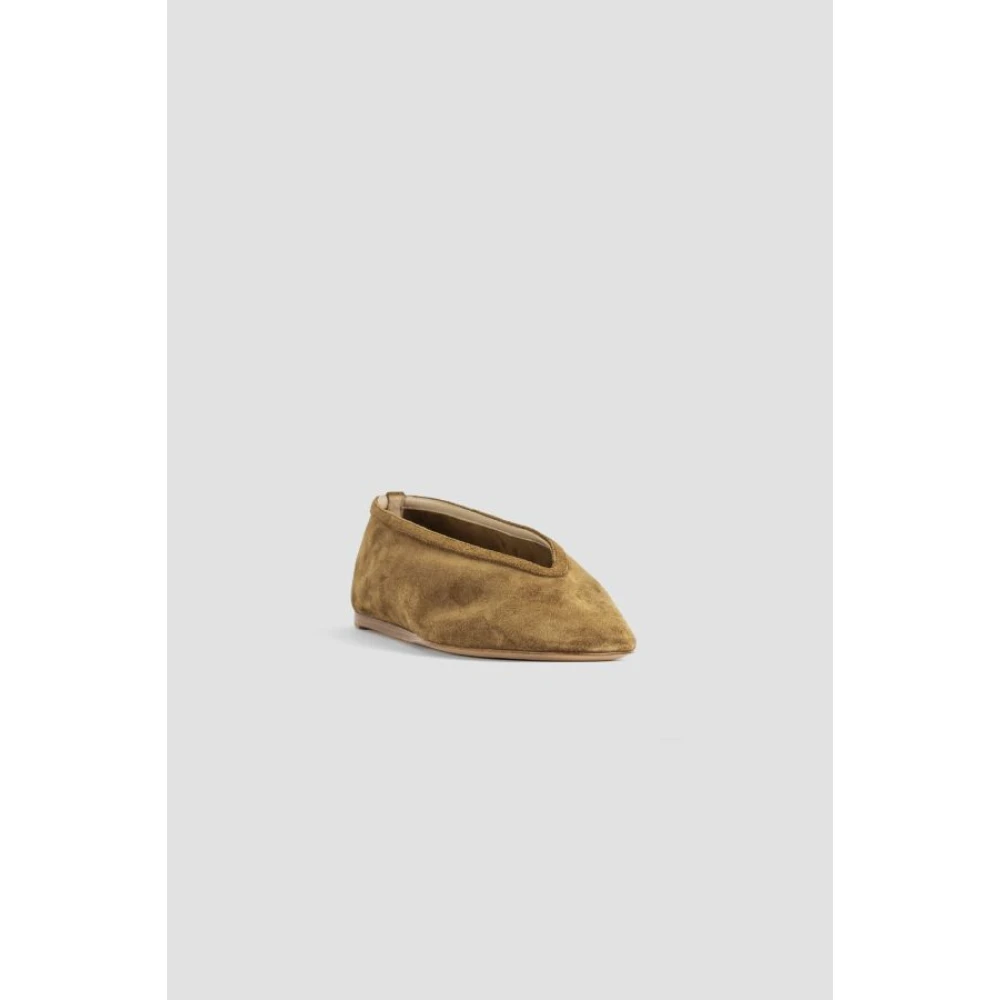 Ballerine Luna Slipper en Daim Marron