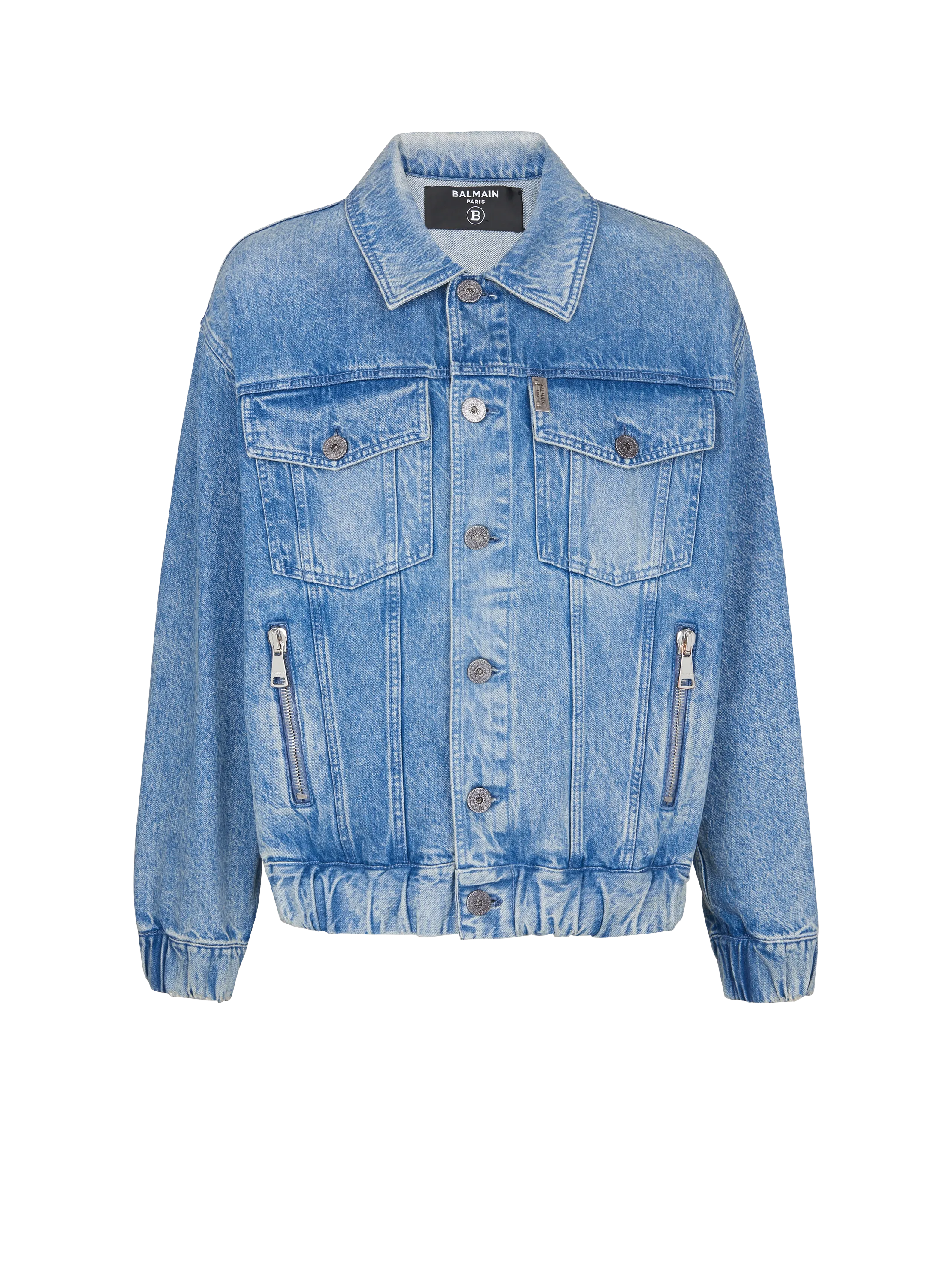 BALMAIN  Veste en denim - Bleu