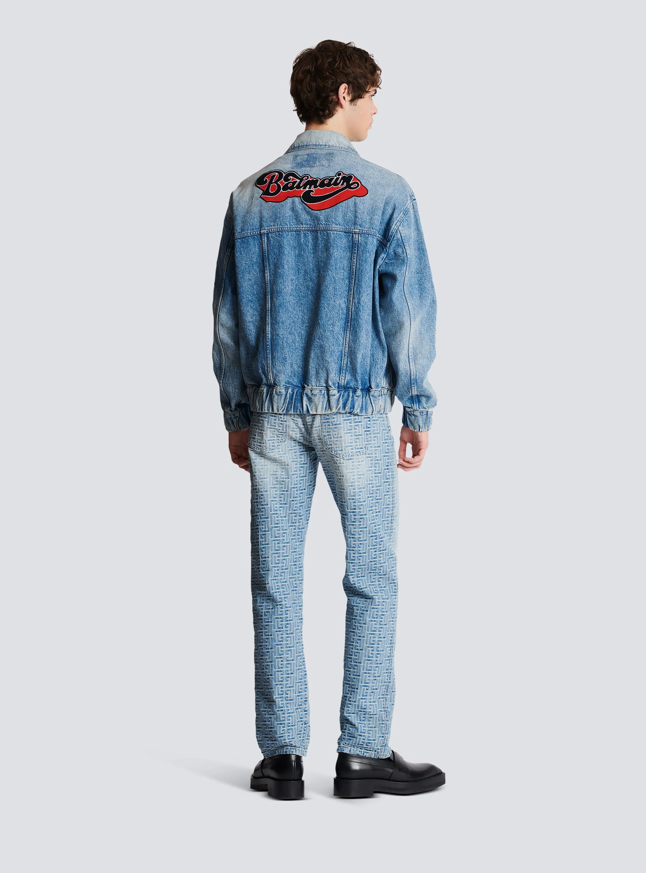 BALMAIN  Veste en denim - Bleu