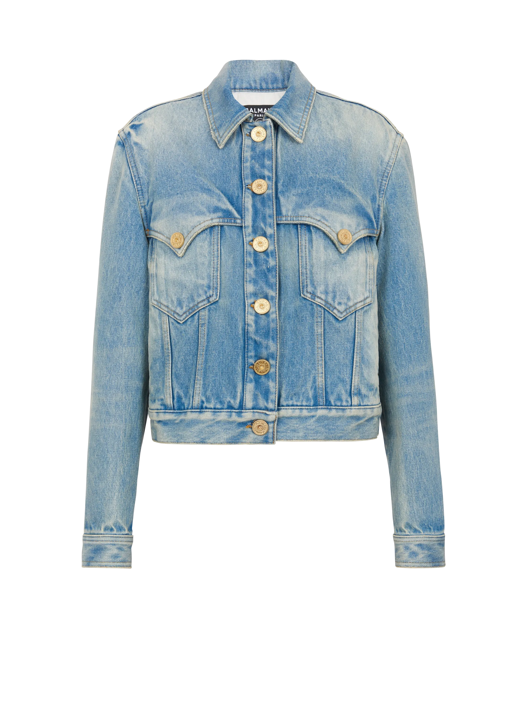 BALMAIN  Veste en denim vintage - Bleu