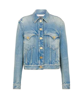 BALMAIN  Veste en denim vintage - Bleu