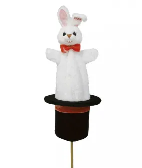 Bass & Bass : Marotte Lapin dans Chapeau de Magicien  - 100% Ecoresponsable - Mer(e)veilleuse