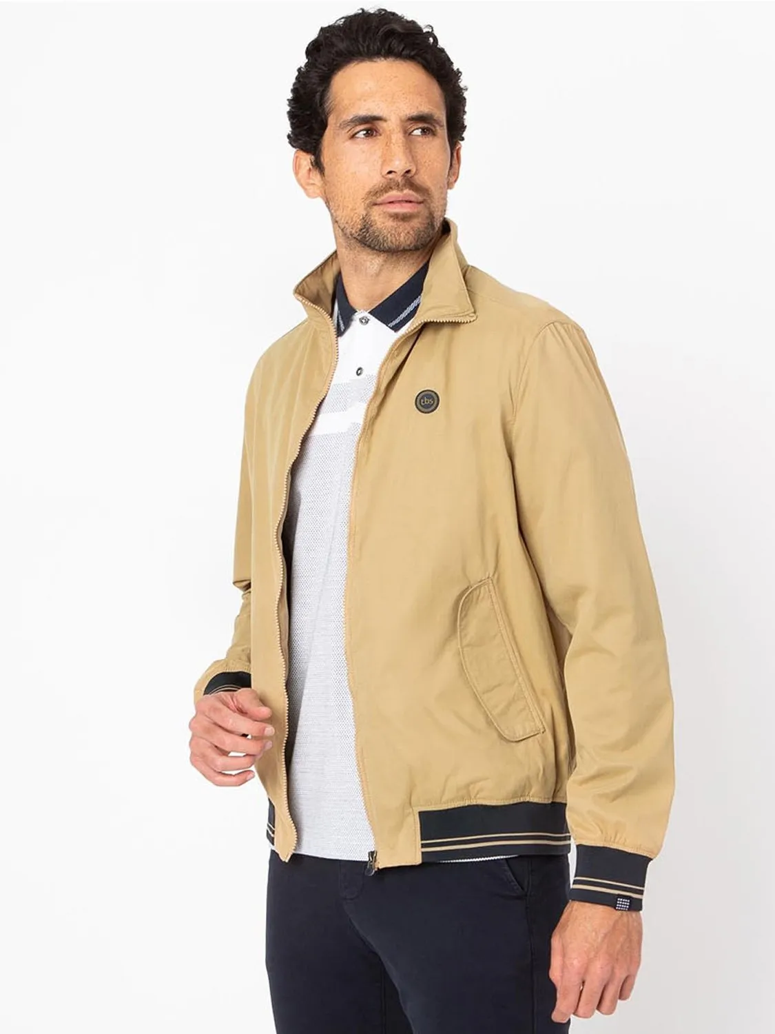 Blouson Homme Mi-Saison Beige tbs