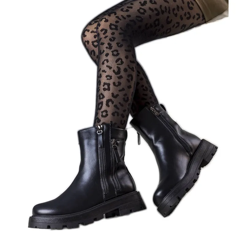 Bottes isolées noires de Ferry le noir