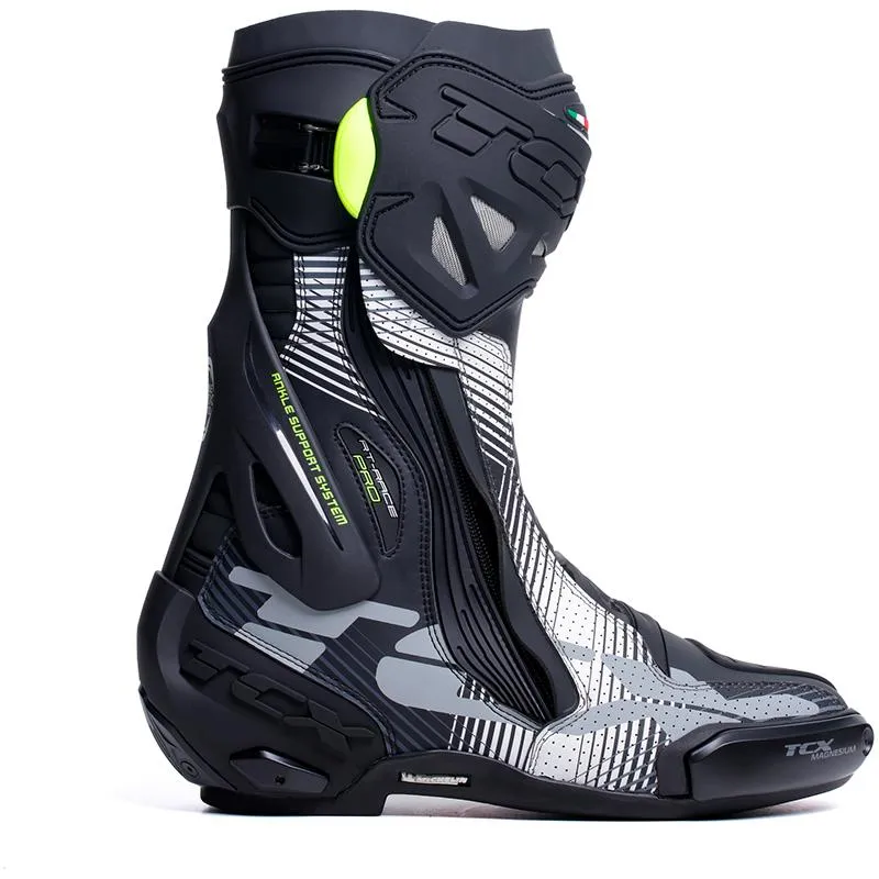 Bottes RT-RACE PRO AIR TCX noir/blanc/gris - MAXXESS.FR, Bottes moto