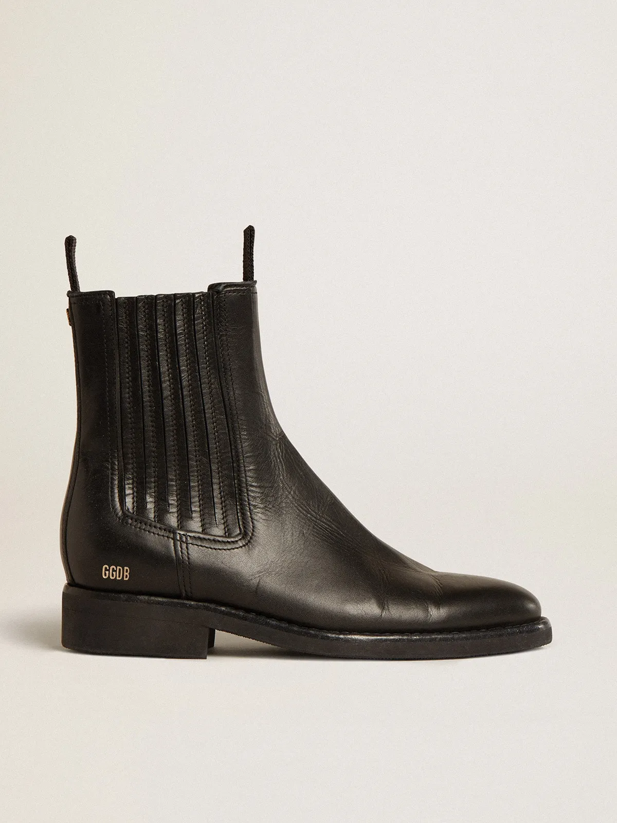 Bottines Chelsea pour femme en cuir noir | Golden Goose