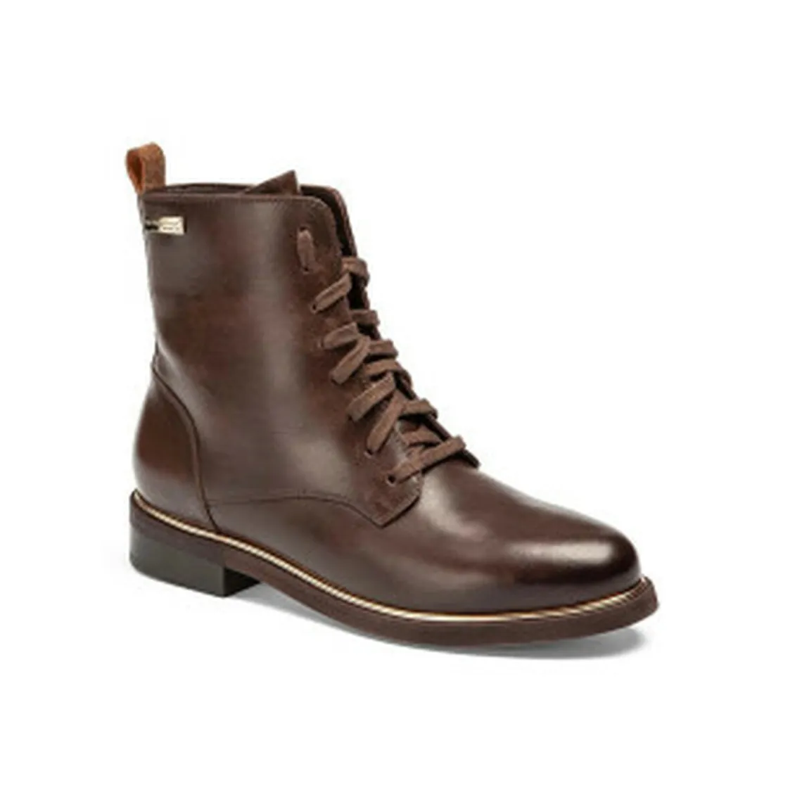 Bottines femme chocolat MATHILDE en cuir | 3 Suisses