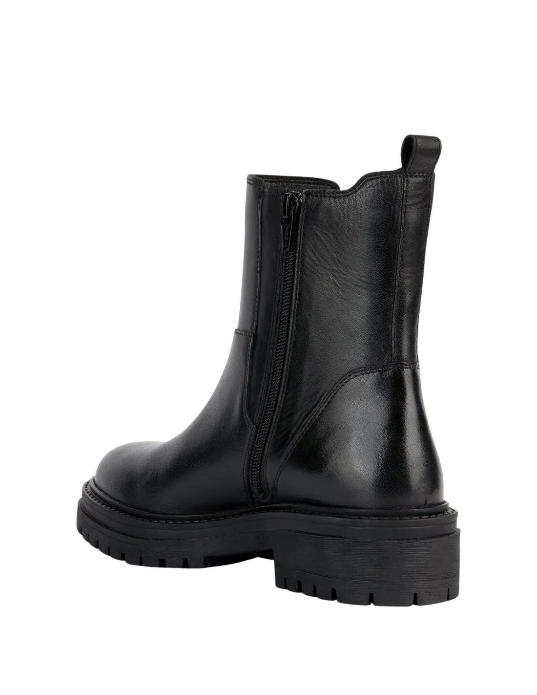 Bottines Iridea en cuir Geox Ref 60936 C9999 Noir