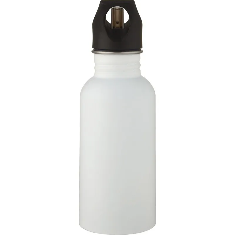 Bouteille sport avec paille en inox - Avec logo - 500ml - LEXI - Vertlapub