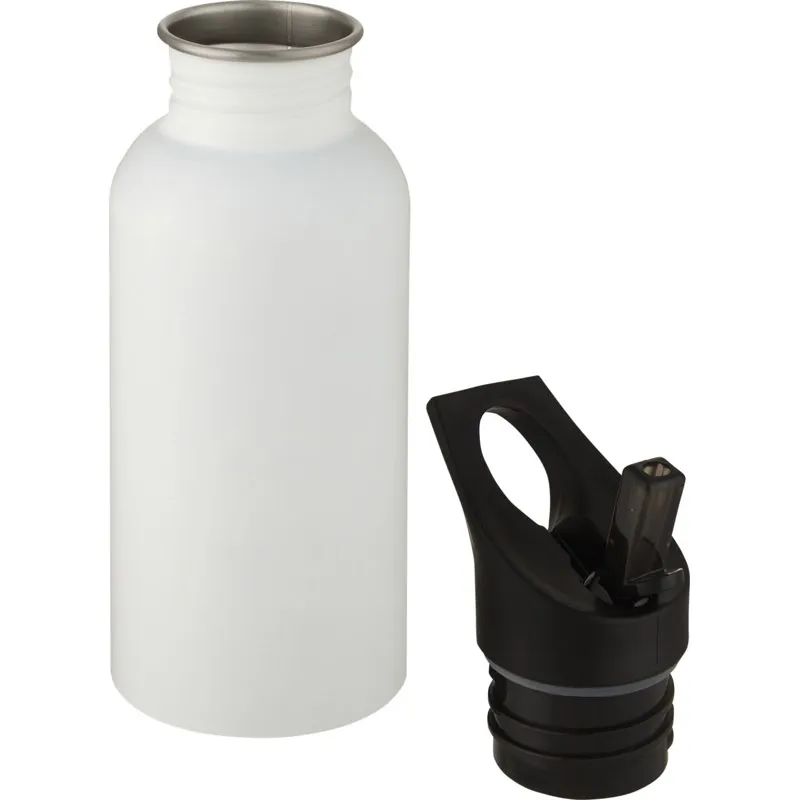 Bouteille sport avec paille en inox - Avec logo - 500ml - LEXI - Vertlapub