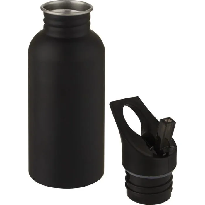 Bouteille sport avec paille en inox - Avec logo - 500ml - LEXI - Vertlapub