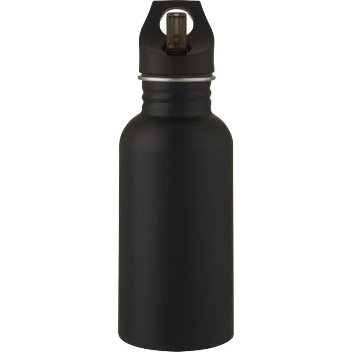 Bouteille sport avec paille en inox - Avec logo - 500ml - LEXI - Vertlapub