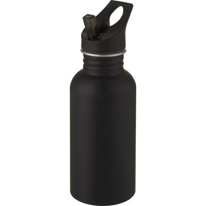 Bouteille sport avec paille en inox - Avec logo - 500ml - LEXI - Vertlapub