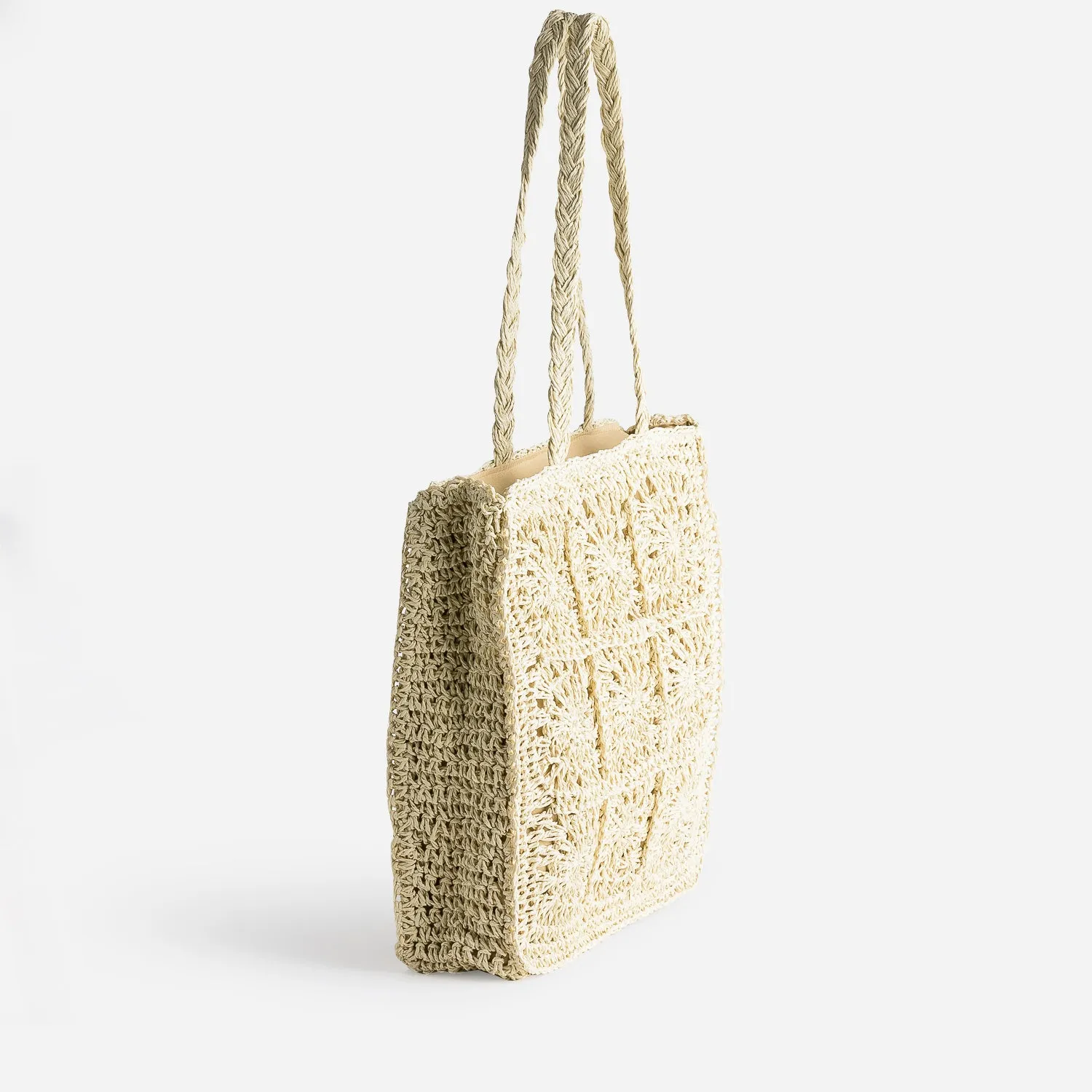 Cabas beige en paille papier - Sac cabas / Grand volume Maroquinerie | ERAM