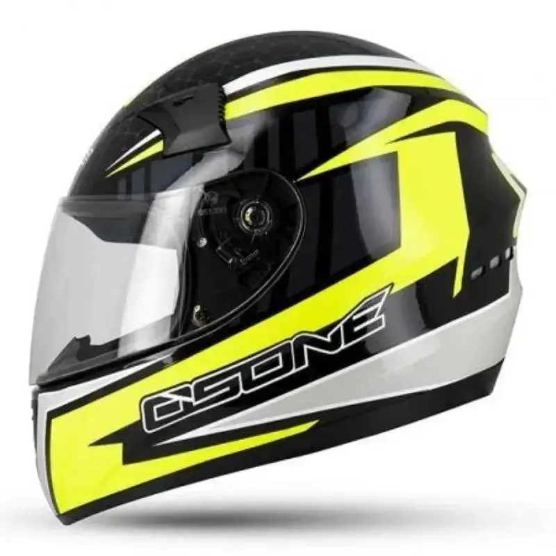 Casque moto Intégral Jaune