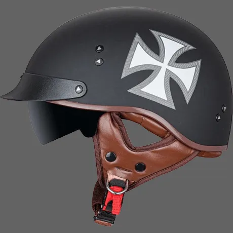 Casque ouvert croix de Malte