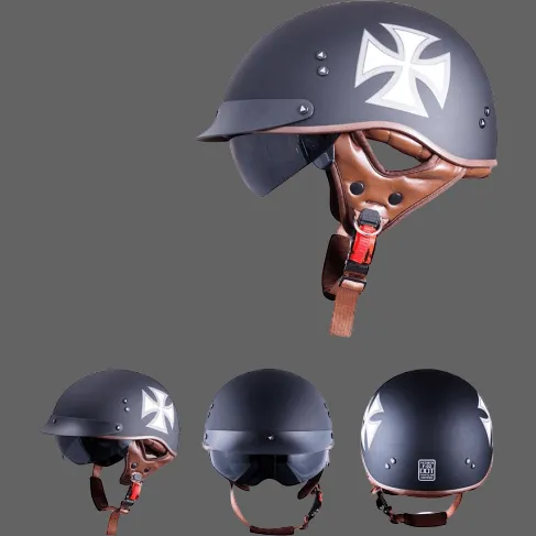 Casque ouvert croix de Malte