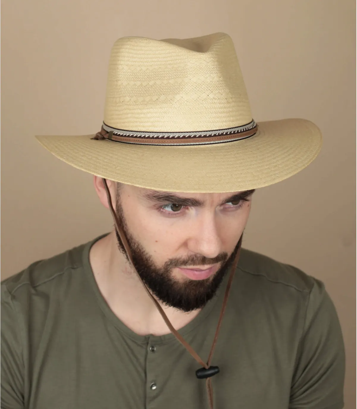 Chapeau fedora stetson paille - Traveller Toyo natural Stetson : Headict