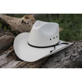 CHAPEAU PAILLE WESTERN WHITE MOUNTAIN ENFANT