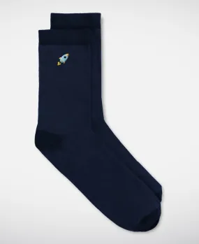 Chaussettes homme Fusée (brodé)