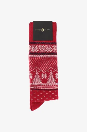 Chaussettes montantes jacquard motifs scandinaves