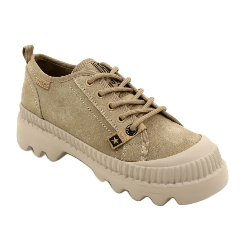 Chaussures de sport en daim Big Star KK274511 Beige