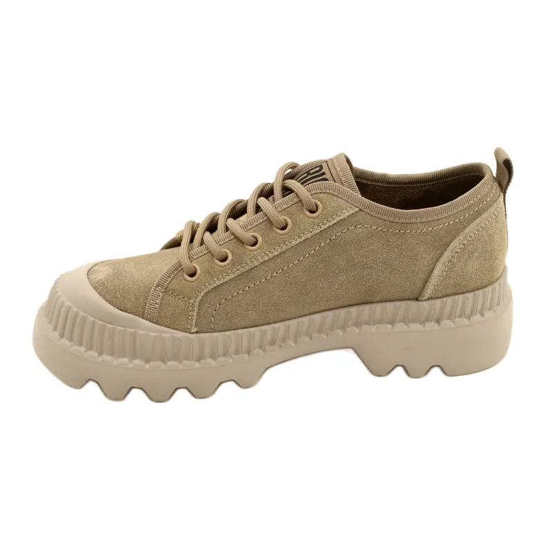 Chaussures de sport en daim Big Star KK274511 Beige