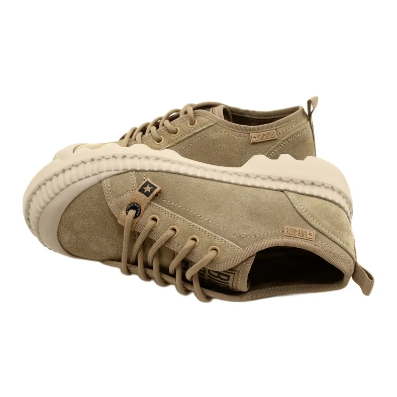 Chaussures de sport en daim Big Star KK274511 Beige