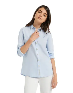 Chemise en Lin mélangé Peneloppe bleu ciel