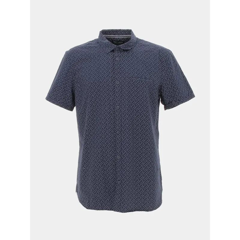 Chemise en lin tropical bleu marine homme - Tommy Hilfiger | wimod