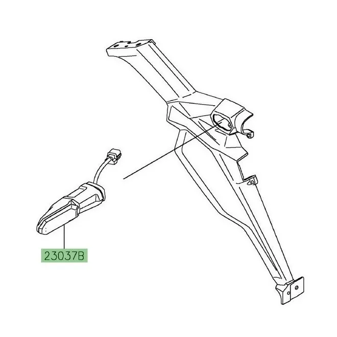 Clignotant arrière à Leds Kawasaki Versys 1000 (2019-2024) | Moto Shop 35