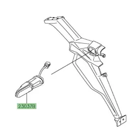 Clignotant arrière à Leds Kawasaki Versys 1000 (2019-2024) | Moto Shop 35