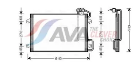 Condenseur, climatisation AVA COOLING RTA5273 