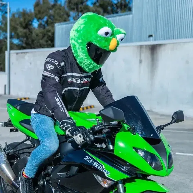 Couvre Casque Moto - Frog Vert