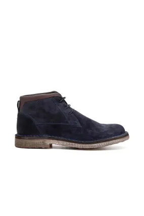 desert boots à lacets en daim avec semelle intermédiaire de couleur - CafèNoir