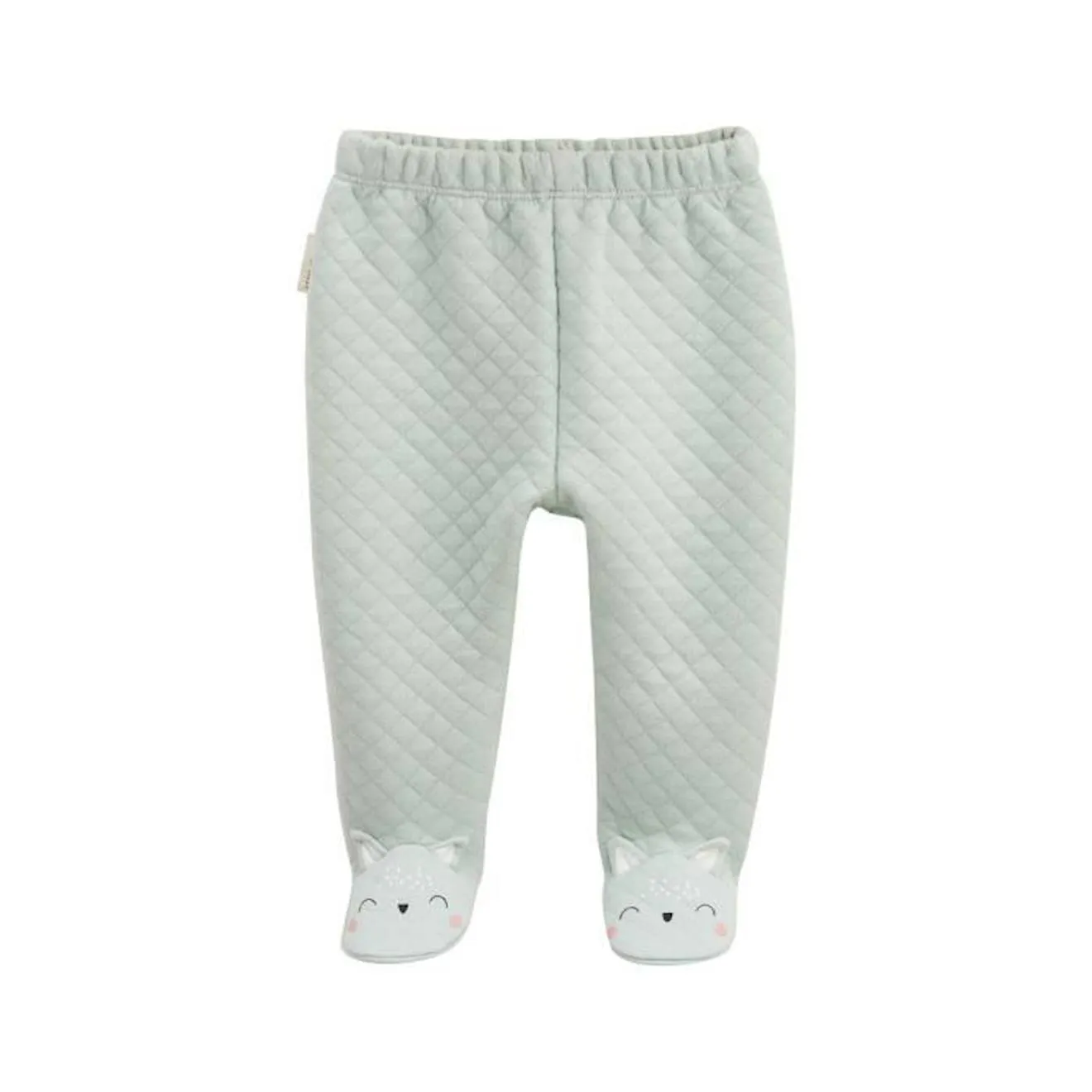 Ensemble bébé gilet et pantalon en coton matelassé Kimi blanc - Petit Beguin