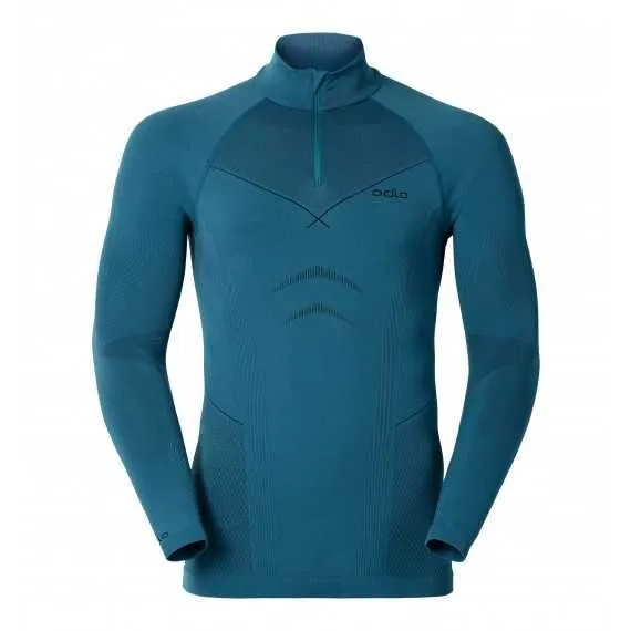 Evolution Warm - Maillot de corps demi-zip - Seaport Black