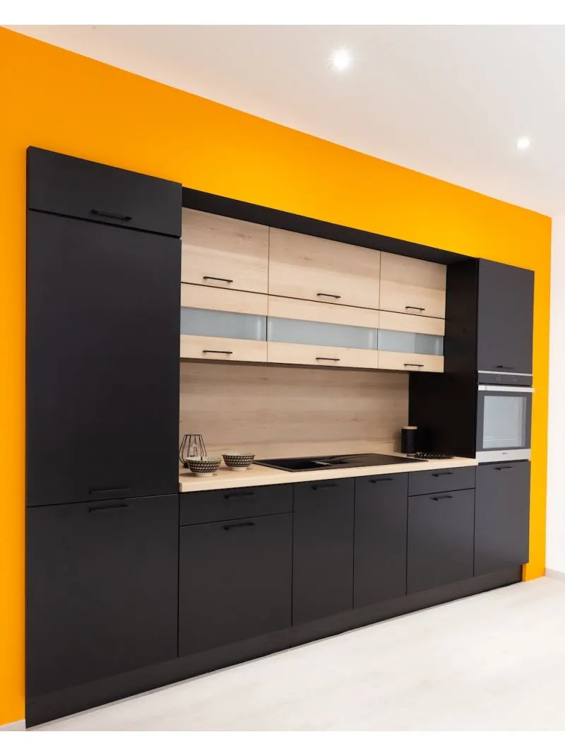 Façade pour lave-vaisselle semi intégrable Lovia Noir Mat L 60 cm