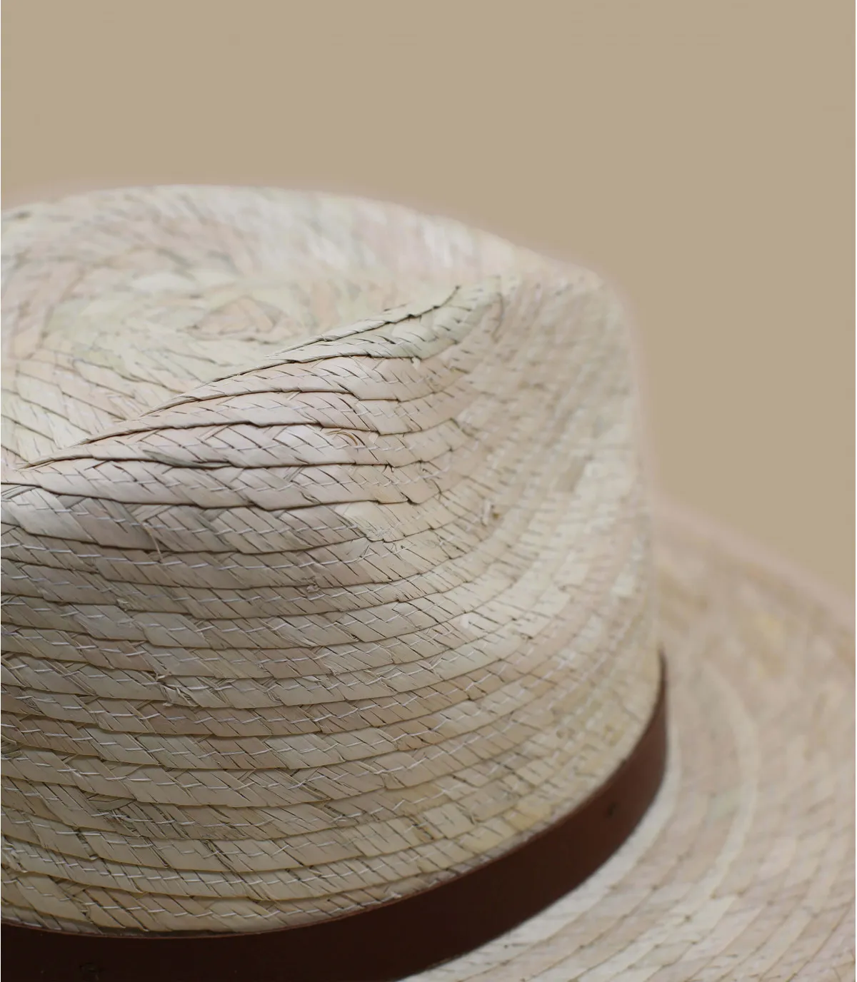 fedora paille lanière - Messer Straw Fedora natural Brixton : Headict