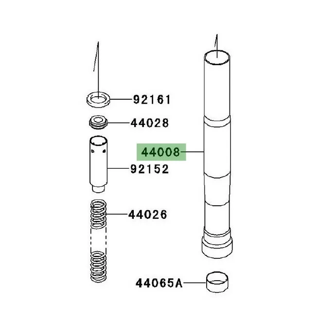 Fourreau de fourche Kawasaki Z1000 (2010-2013) | Moto Shop 35