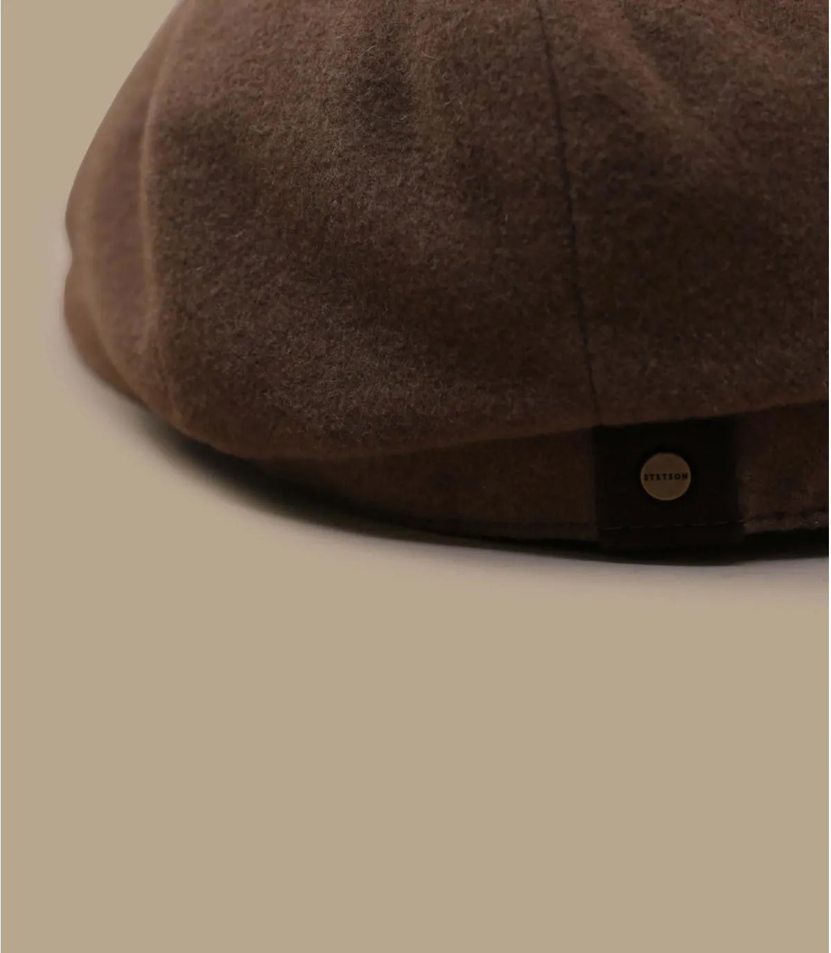 Gavroche marron camel laine - Hatteras Wool Cashmere camel Stetson : Headict