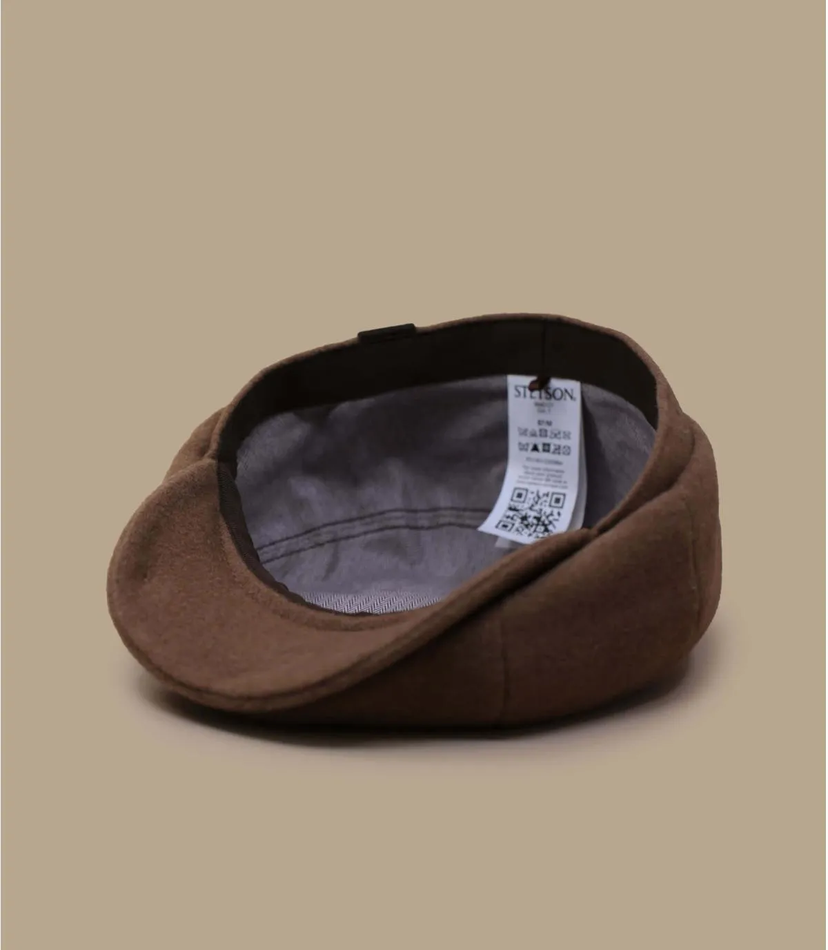 Gavroche marron camel laine - Hatteras Wool Cashmere camel Stetson : Headict