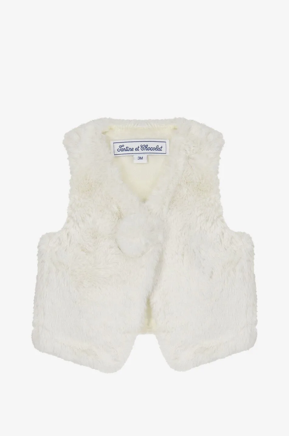 Gilet en fourrure synthétique bébé