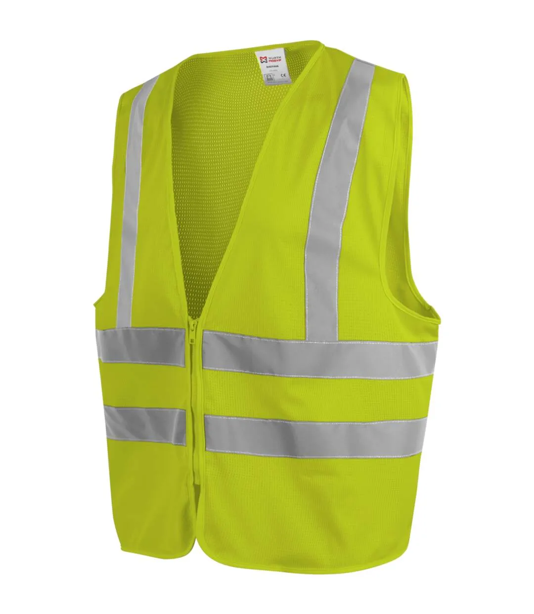 Gilet haute-visibilité jaune en tissu mesh Würth MODYF