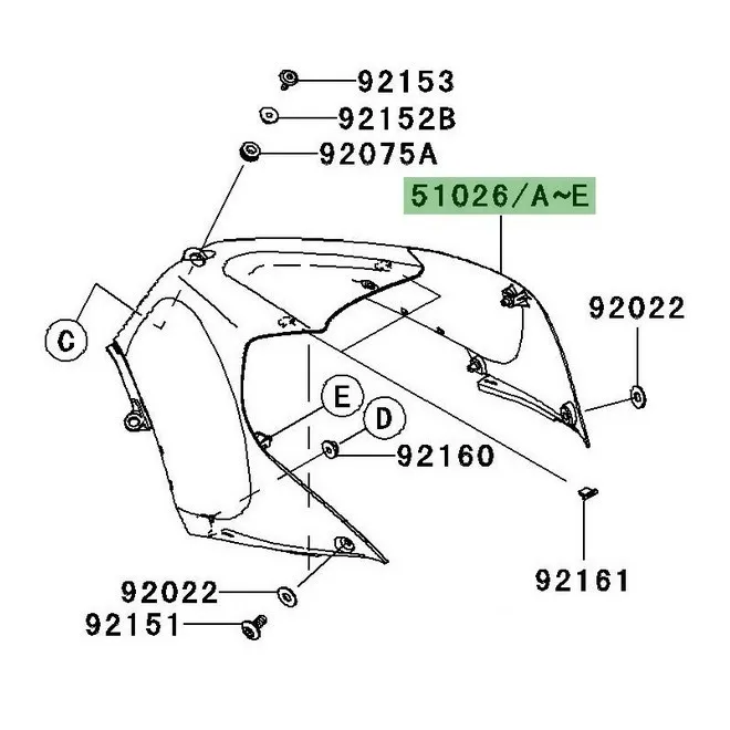 Habillage de réservoir peint Kawasaki ZZR 1400 (2012-2020) | Moto Shop 35