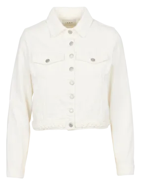 IKKS  Veste en denim droit en coton - Blanc